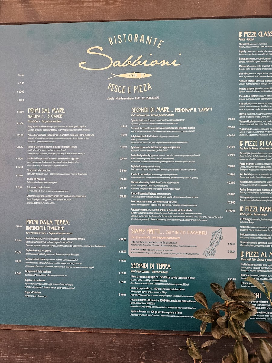 Menu Sabbioni Pizza & Restaurant-7