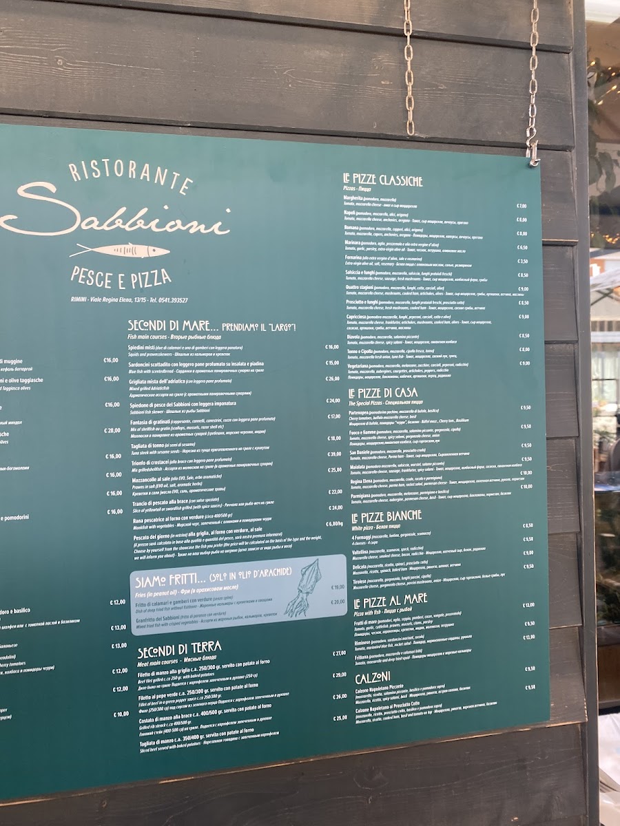 Menu Sabbioni Pizza & Restaurant-8